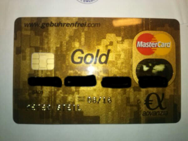 Advanzia Bank Mastercard Gold