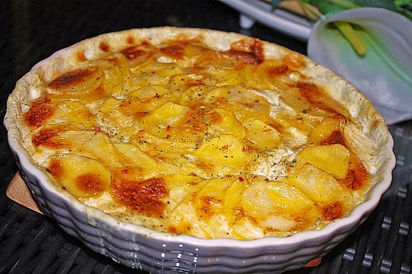 Mit diesem einfachen Rezept können Sie einen leckeren Kartoffel-Gratin zubereiten